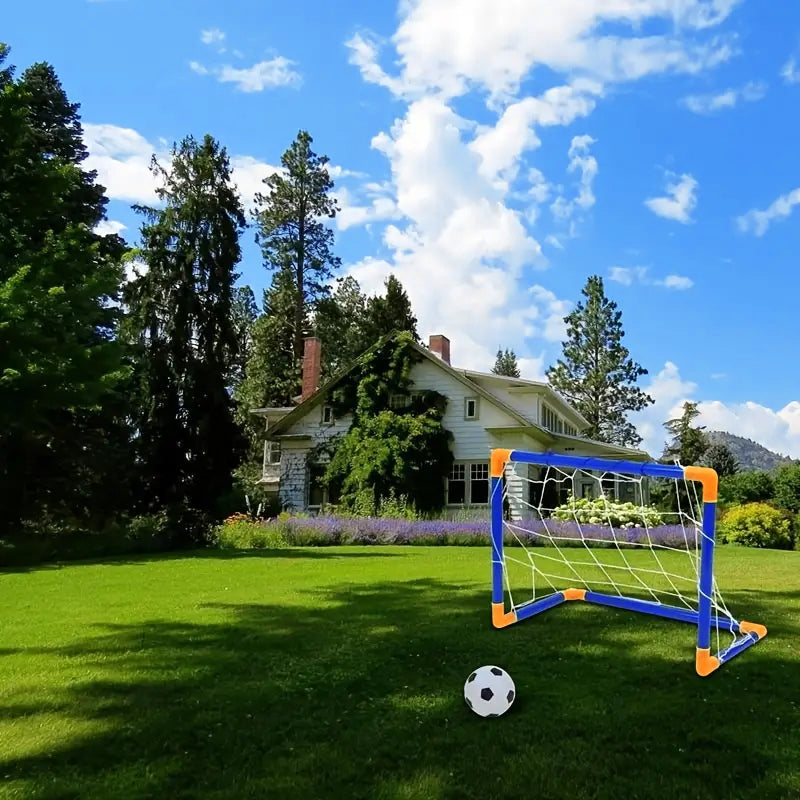 Mini Foldable Plastic Soccer Goal Set Kids