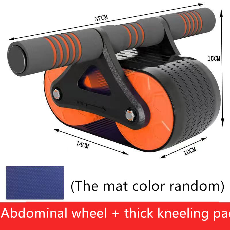 Double Wheel Automatic Rebound Abdominal Exercise Roller