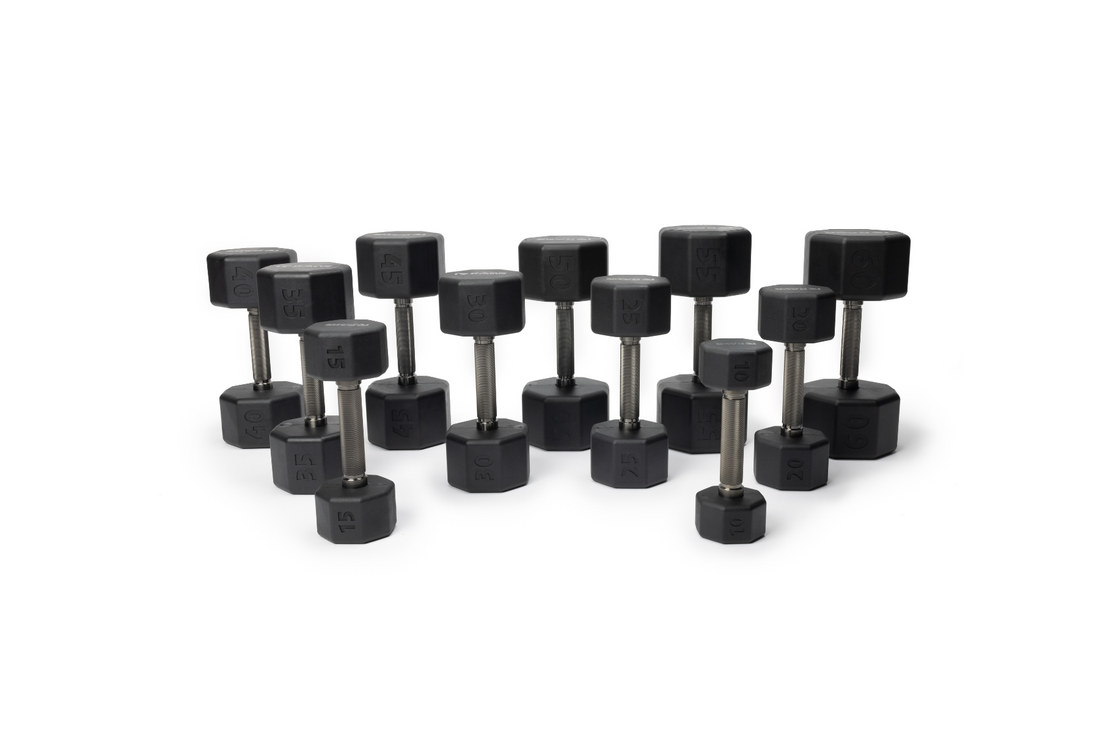 Rubber Dumbbell Individual Weight Training Equipment