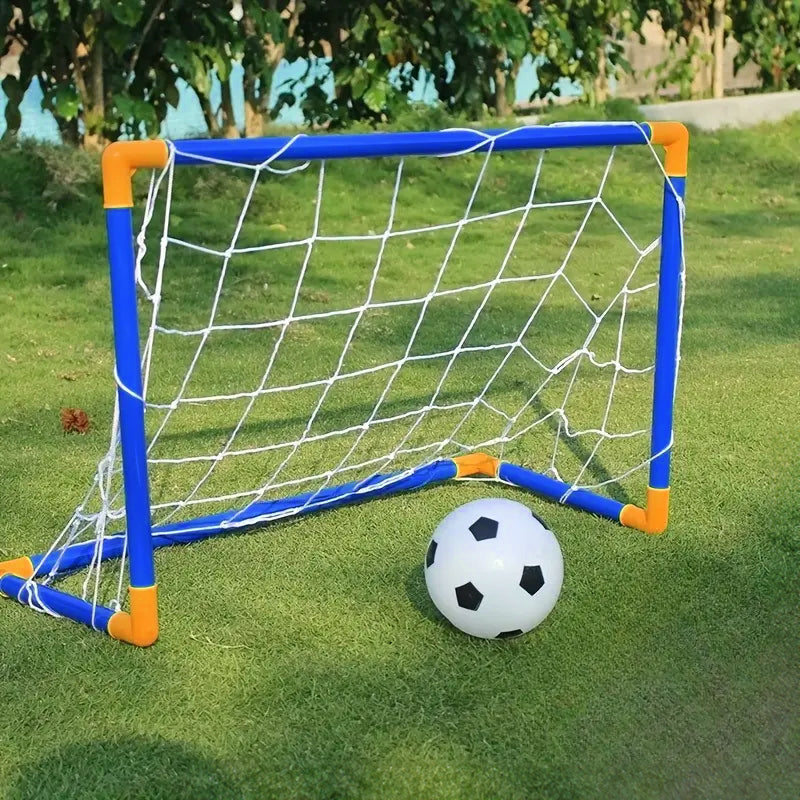 Mini Foldable Plastic Soccer Goal Set Kids