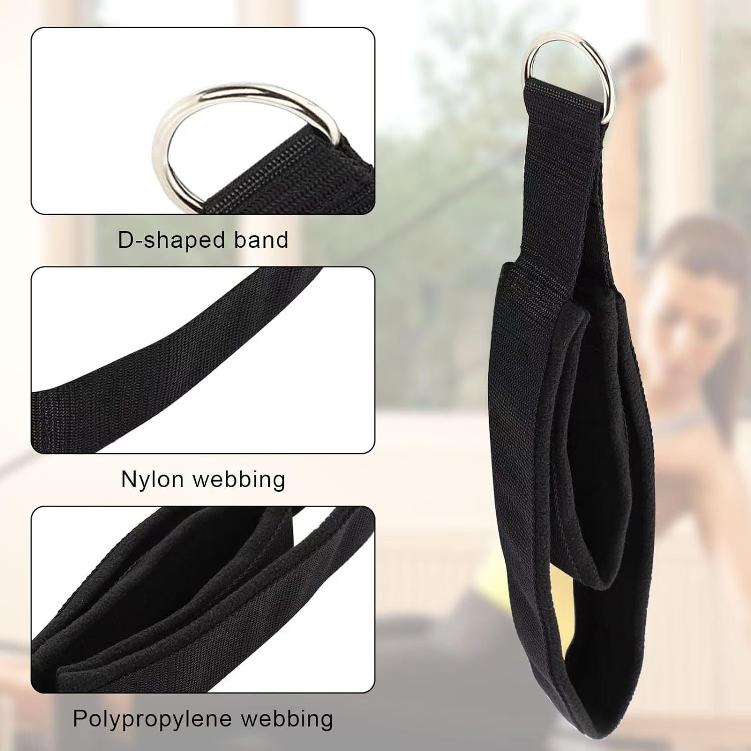 Double Ring Yoga Pilates Wrist Ankle Strap