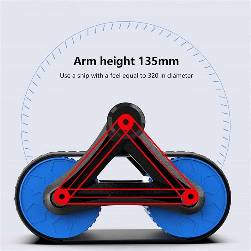 Double Wheel Automatic Rebound Abdominal Exercise Roller