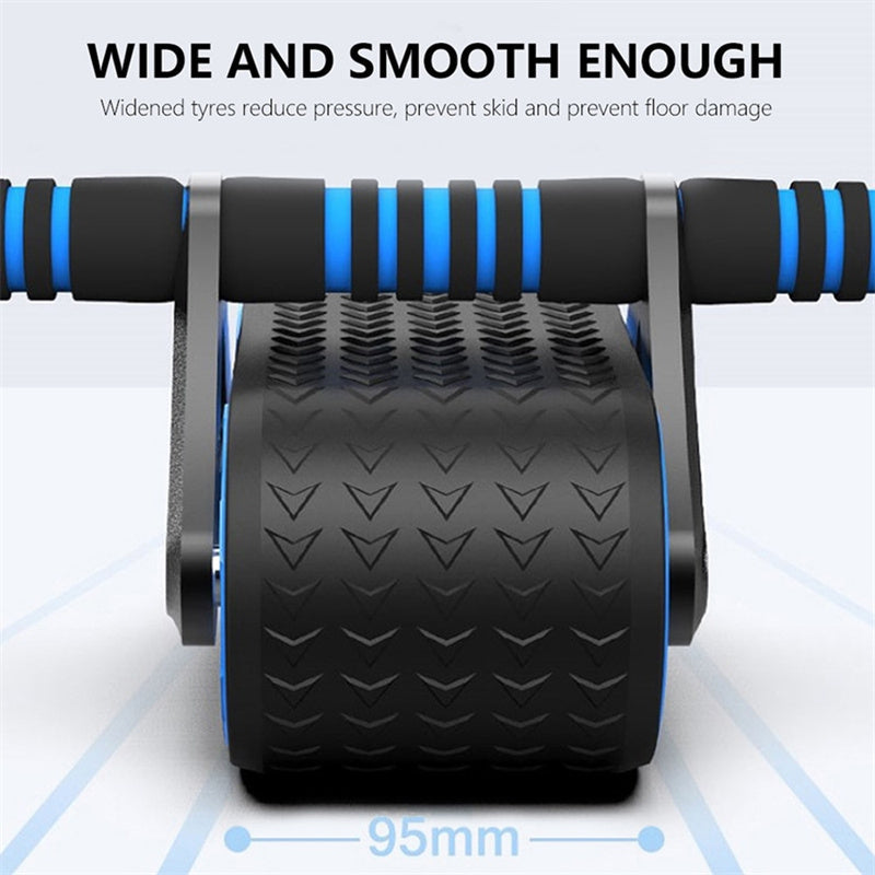 Double Wheel Automatic Rebound Abdominal Exercise Roller