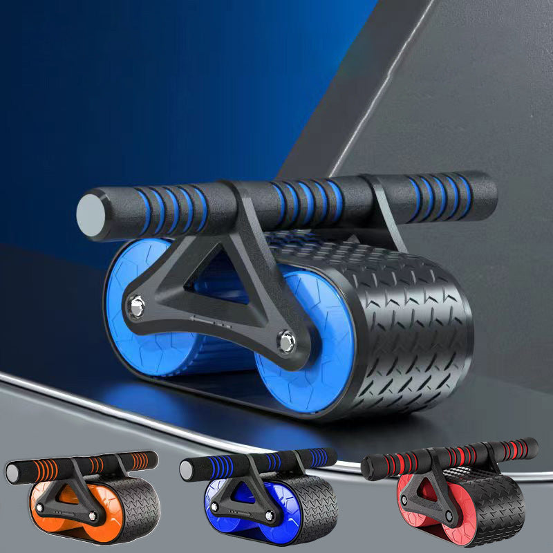 Double Wheel Automatic Rebound Abdominal Exercise Roller