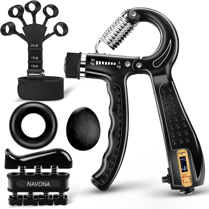 Adjustable Grip Trainer Kit Hand Finger Exerciser