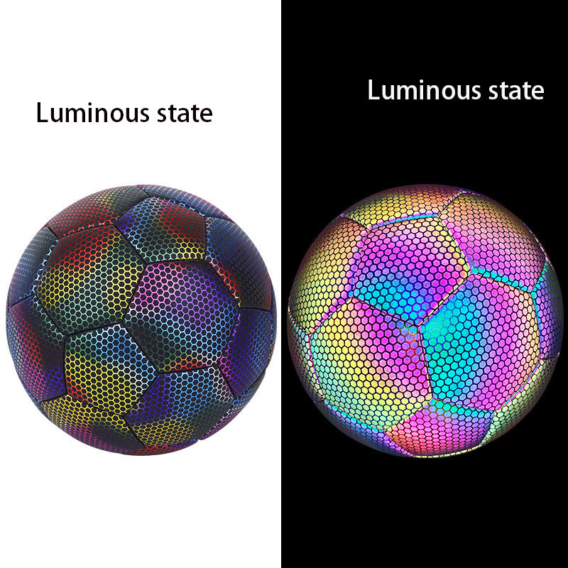 PU Reflective Size 5 Football Match Training Ball