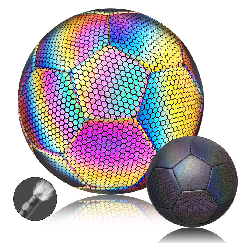 PU Reflective Size 5 Football Match Training Ball