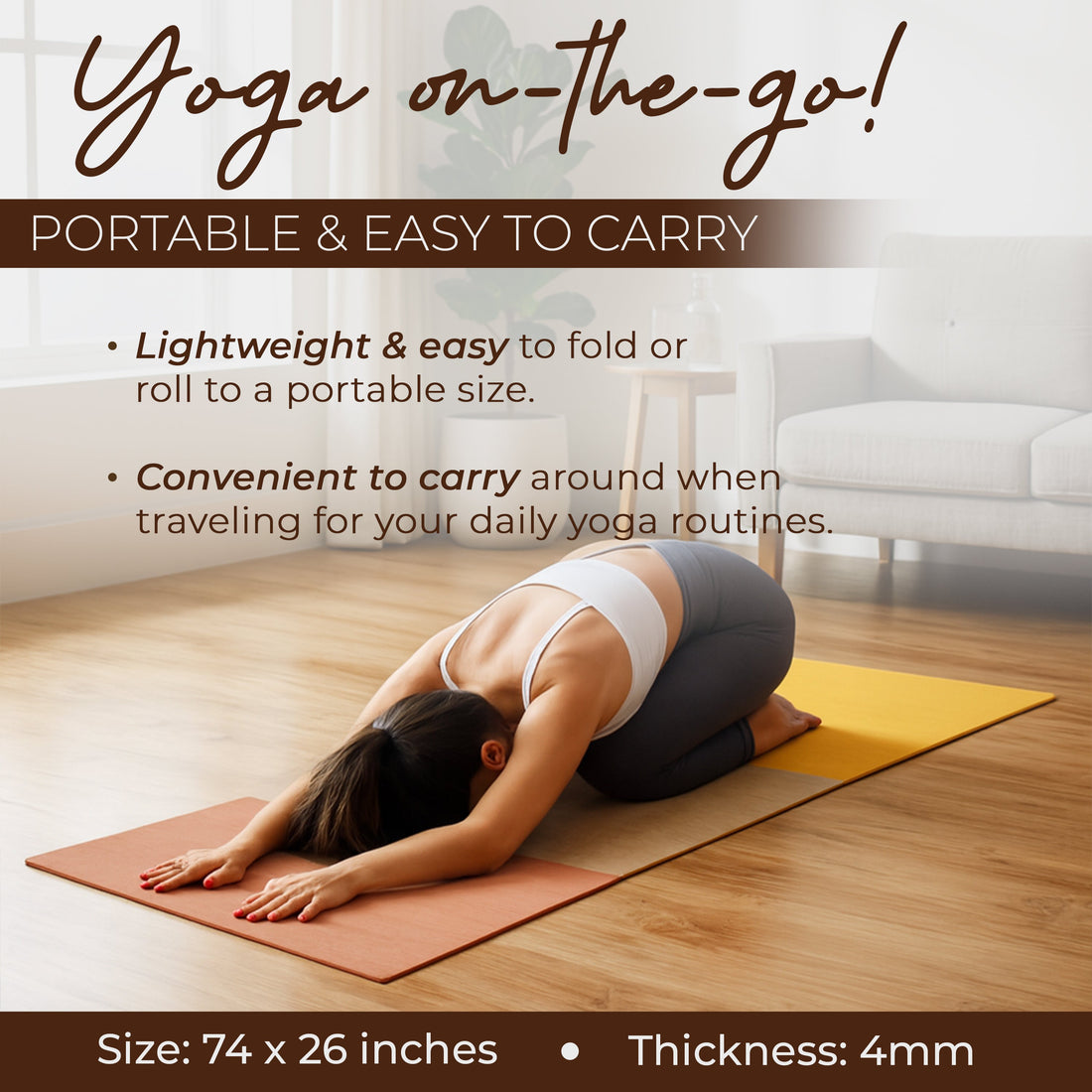 Organic Eco Friendly Cotton Yoga Exercise Mat