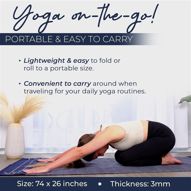 Organic Eco Friendly Cotton Yoga Exercise Mat