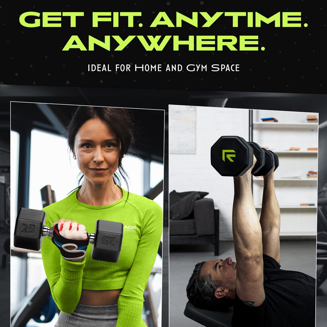 Rubber Dumbbell Individual Weight Training Equipment