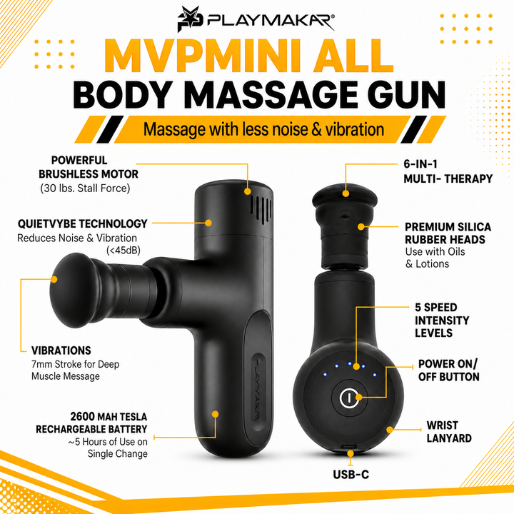 Percussion Massage System With Silicone Heads