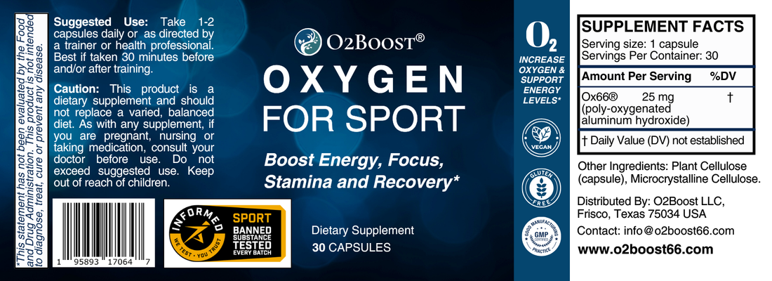 Oxygen For Sport Fitness Performance Nutrition Supplement