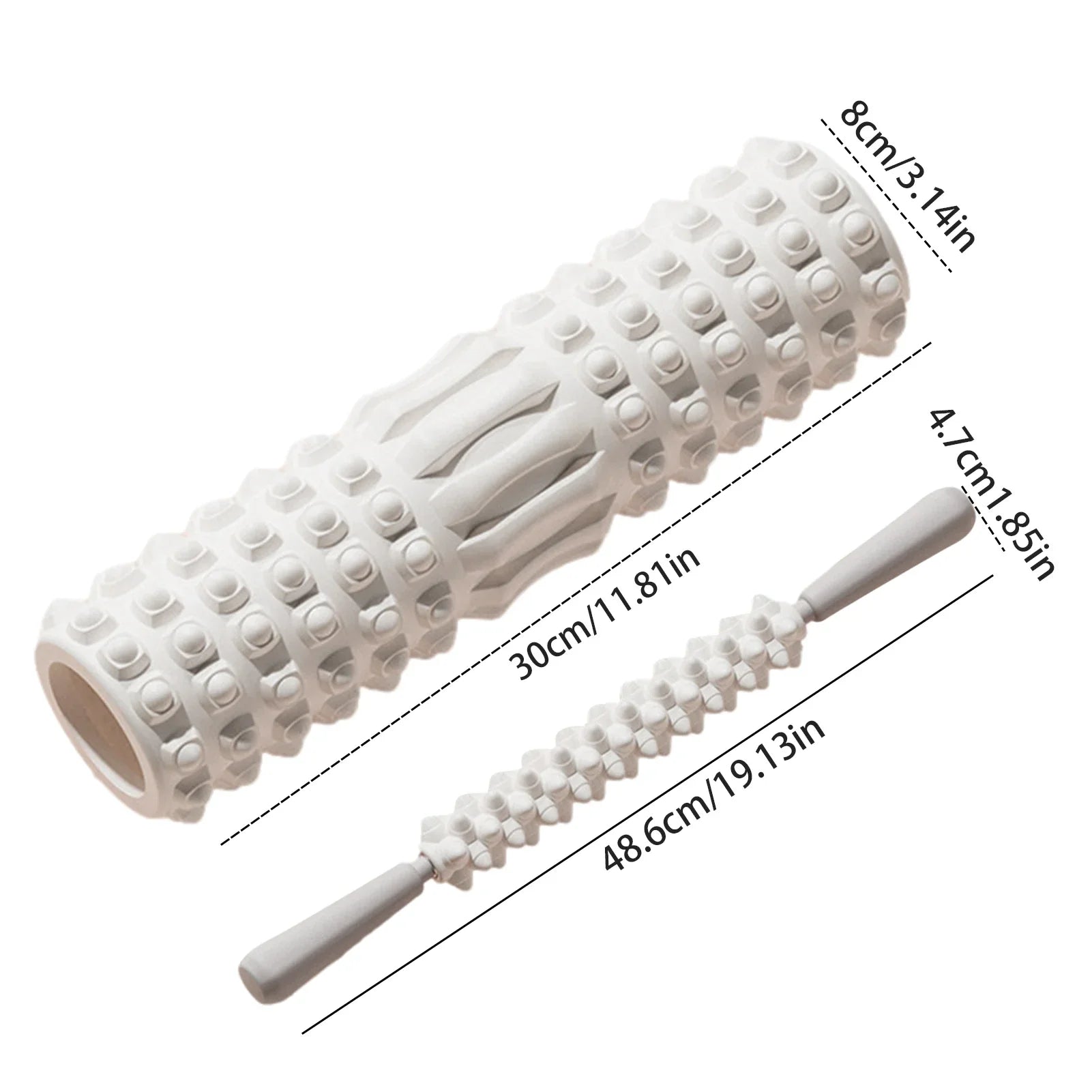 MuscleFlex Foam Roller Stretch Recovery Portable