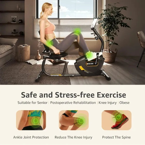 Recumbent Magnetic Exercise Bike Home Fitness Equipment