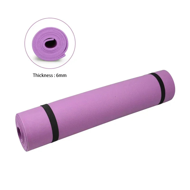 6mm Thick Non Slip EVA Yoga Pilates Mat