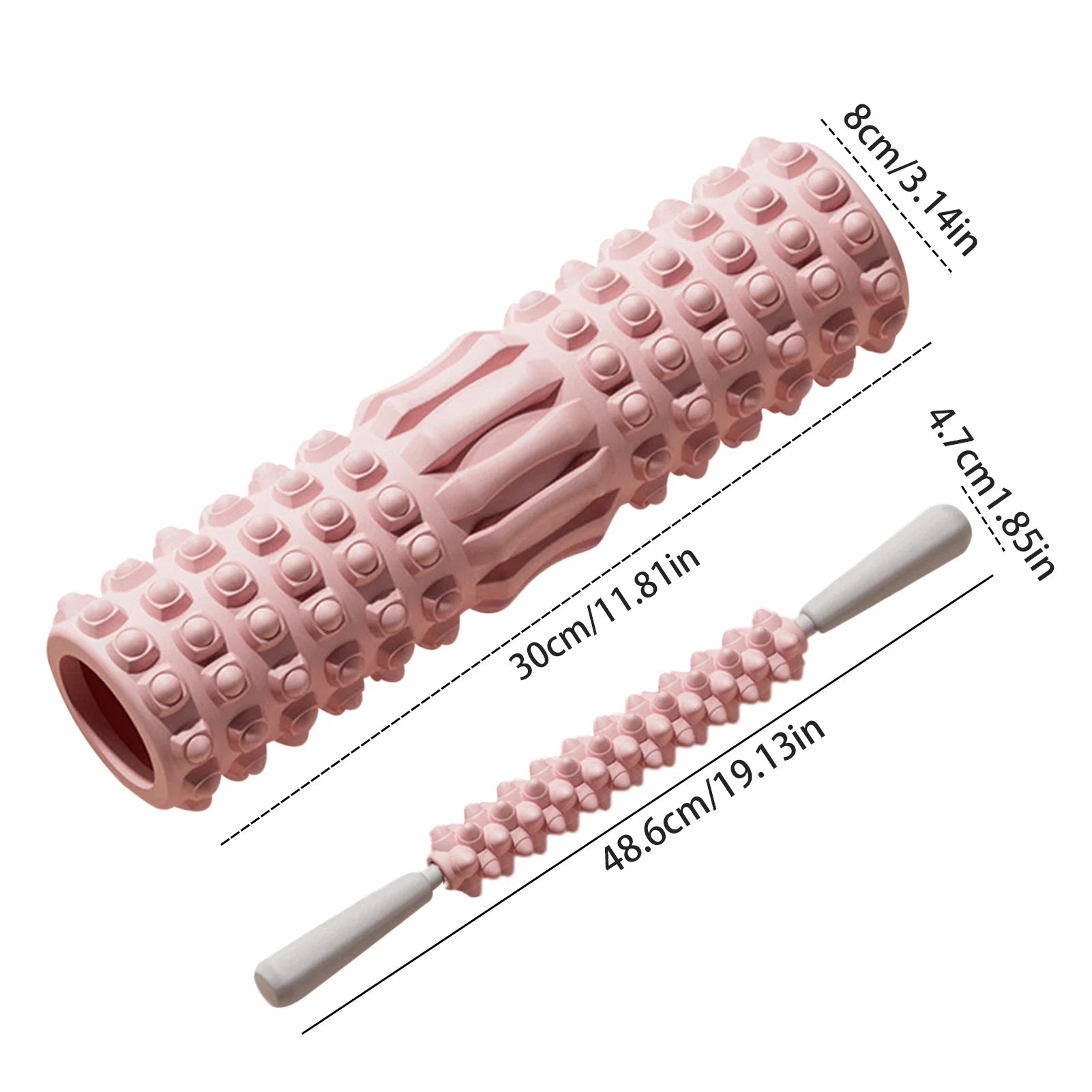 MuscleFlex Foam Roller Stretch Recovery Portable