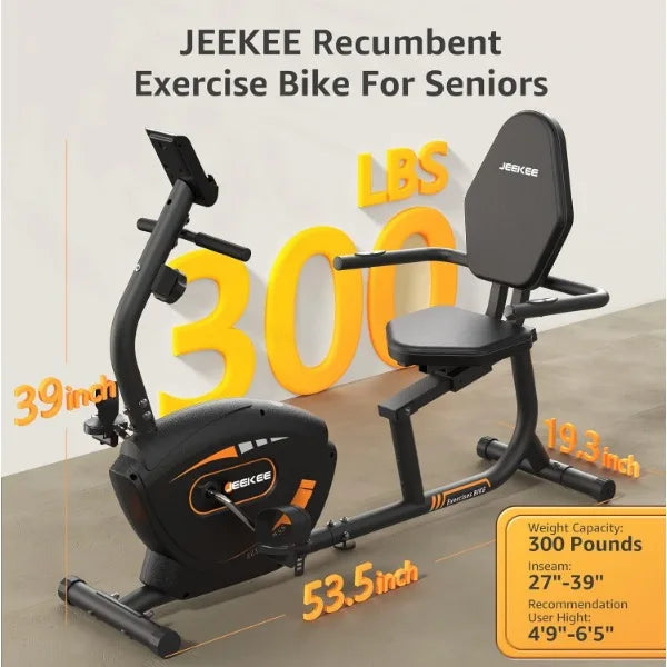 Recumbent Magnetic Exercise Bike Home Fitness Equipment