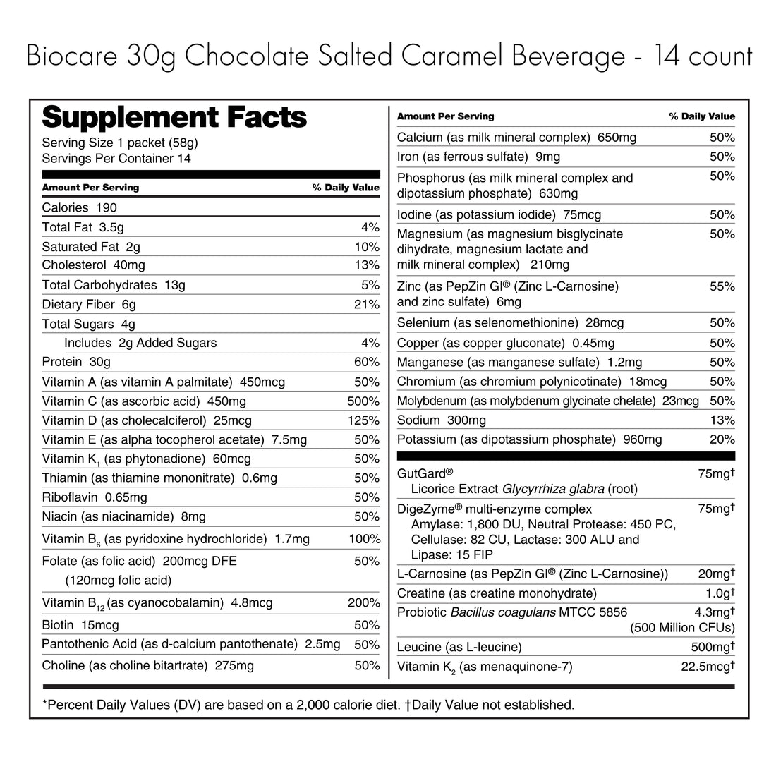 30g Protein Chocolate Salted Caramel Beverage
