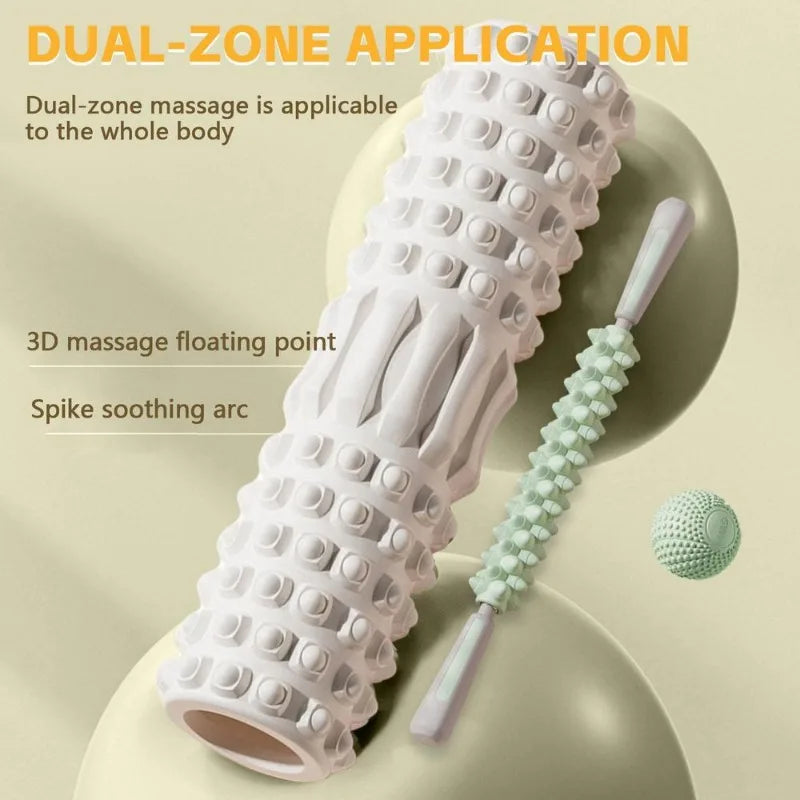 MuscleFlex Foam Roller Stretch Recovery Portable