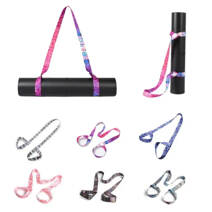 Yoga Mat Strap Elastic Stretching Band Pilates