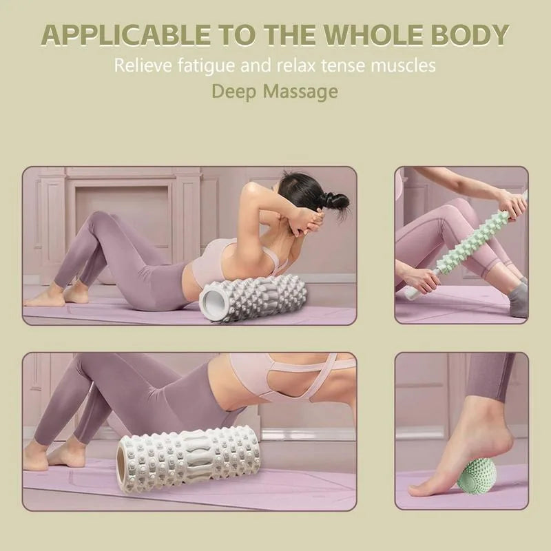 MuscleFlex Foam Roller Stretch Recovery Portable