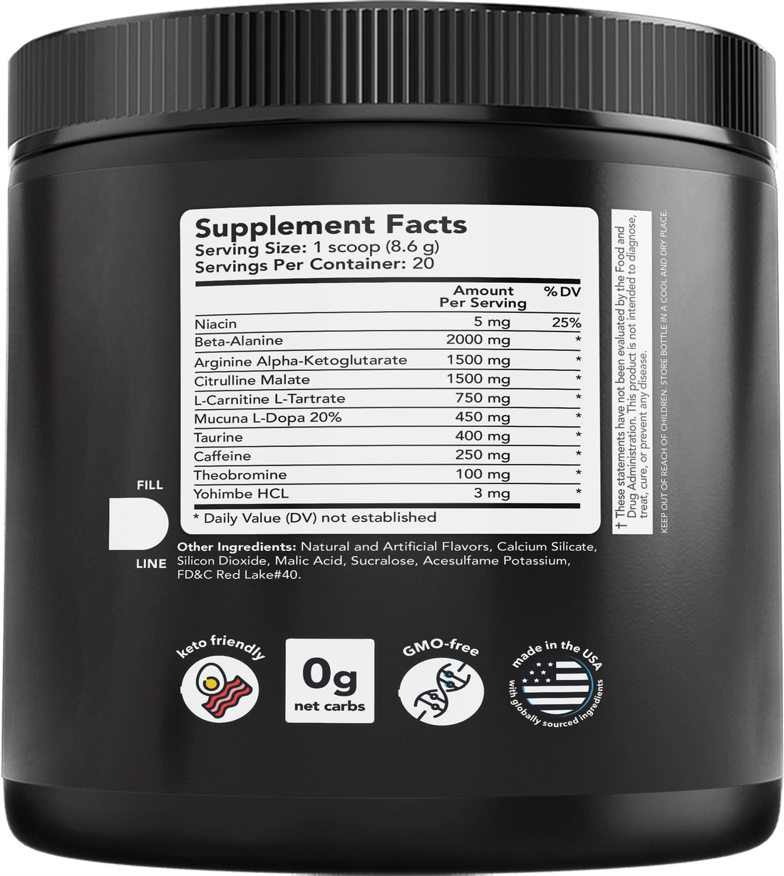 Watermelon Pre Workout Fitness Supplement Formula